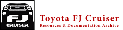 Toyota FJ Cruiser Resources & Documentation Archive